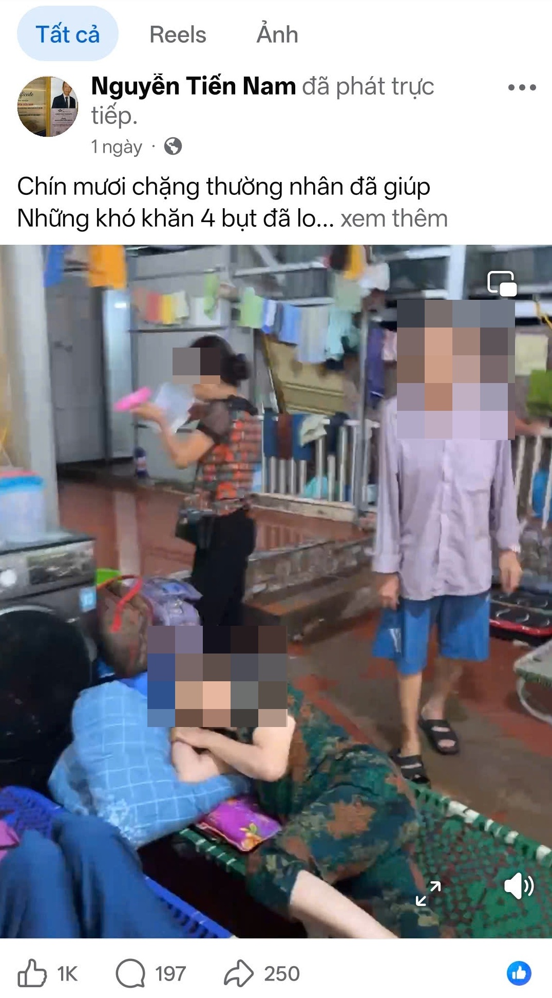 Ông Nam Livestream chia sẻ về các bệnh nhân để chứng minh khả năng chữa khỏi ung thư