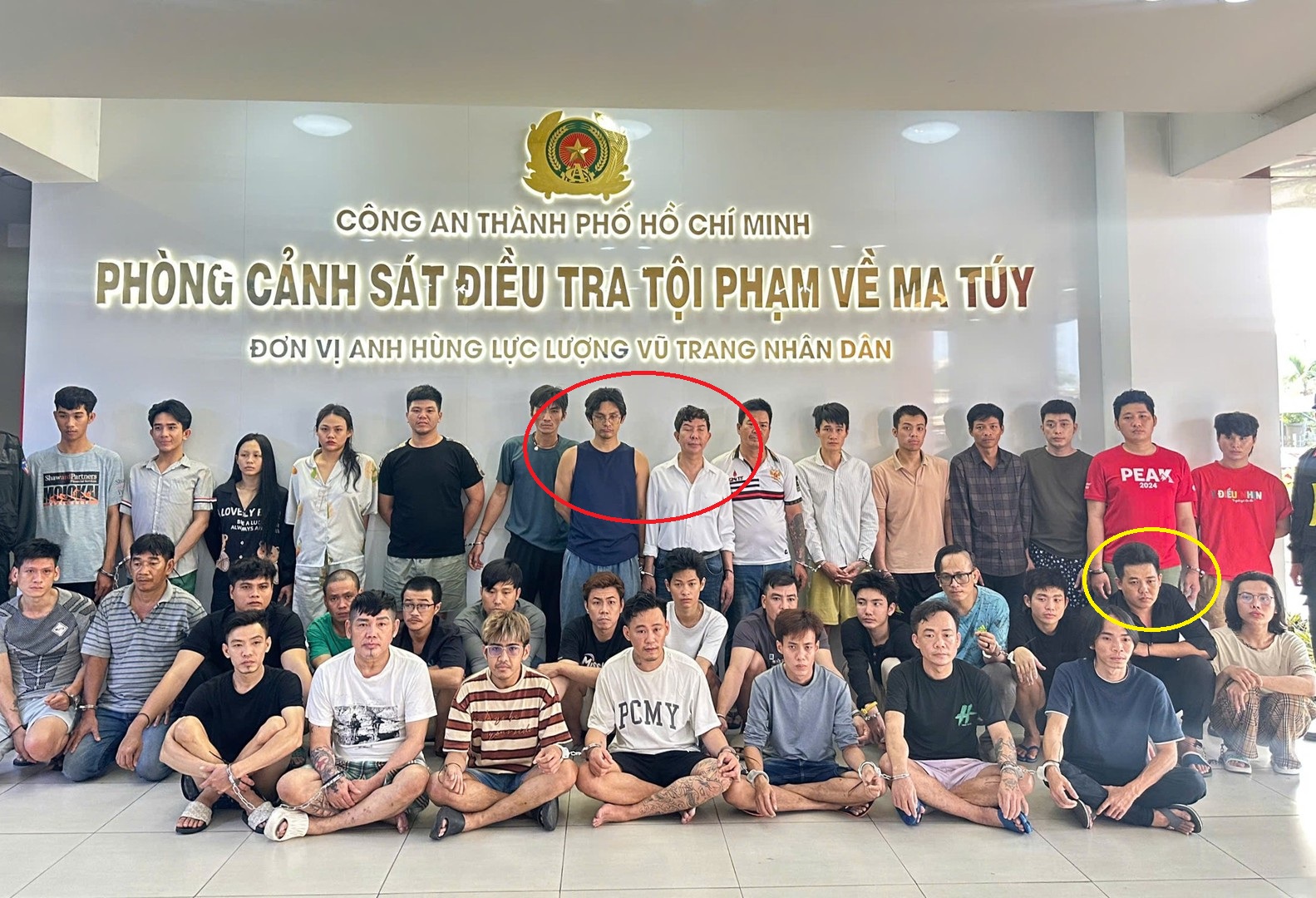 Kiều Quốc Nhã, Đinh Long Nhật, Sơn Ngọc Minh cùng các đối tượng bị bắt giữ