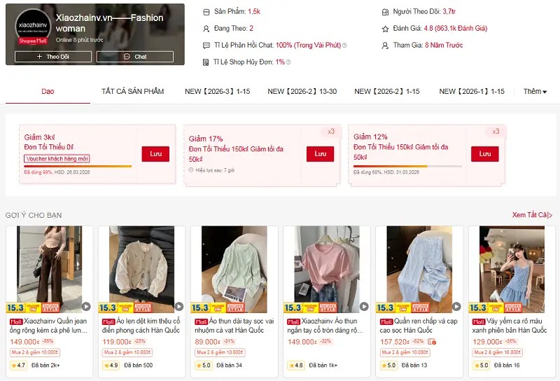 Các xưởng Taobao trên sàn thương mại điện tử tại Việt Nam.