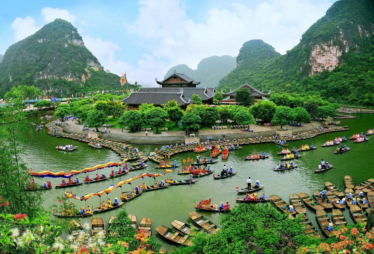 Quần thể Danh thắng Tràng An là “viên ngọc quý” trên bản đồ Di sản Thế giới của Việt Nam (Ảnh: Báo Đại Đoàn Kết)