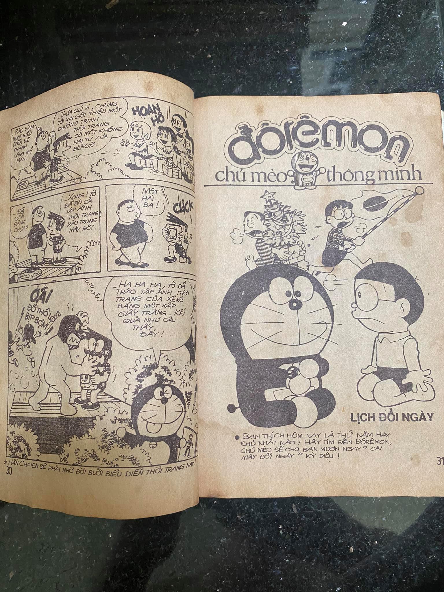 Những cuốn truyện “Đôrêmon” vào những năm thập niên 90.