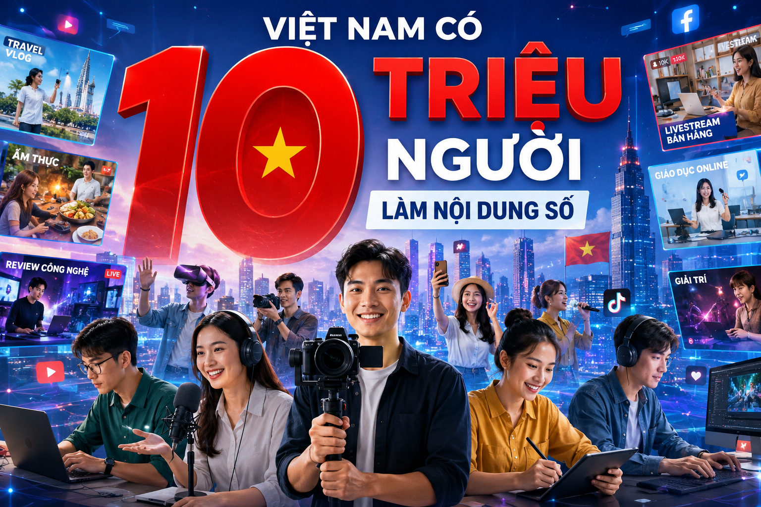 Nghị định 174 sắp có hiệu lực: 10 triệu TikToker, YouTuber đứng trước ranh giới mong manh của “làm báo” và sáng tạo nội dung