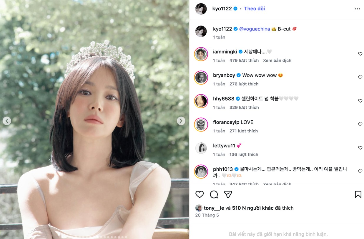 Sau hơn hai thập niên hoạt động nghệ thuật, Song Hye Kyo vẫn giữ được vị trí đặc biệt trong làng giải trí châu Á