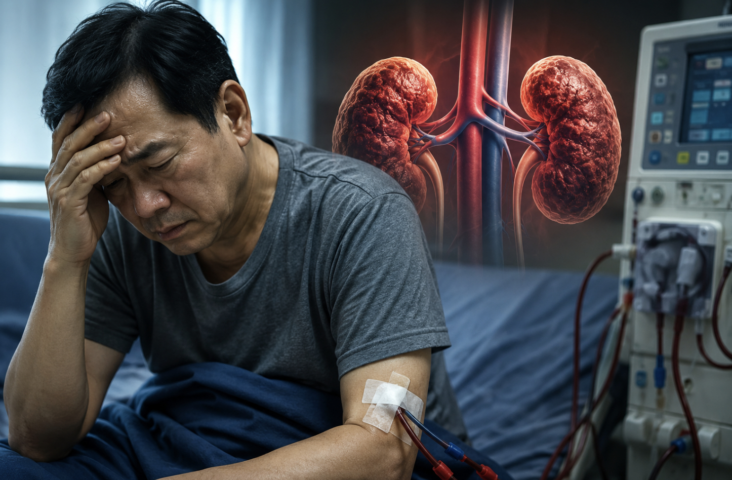 Suy thận thường diễn biến âm thầm khiến nhiều người chủ quan