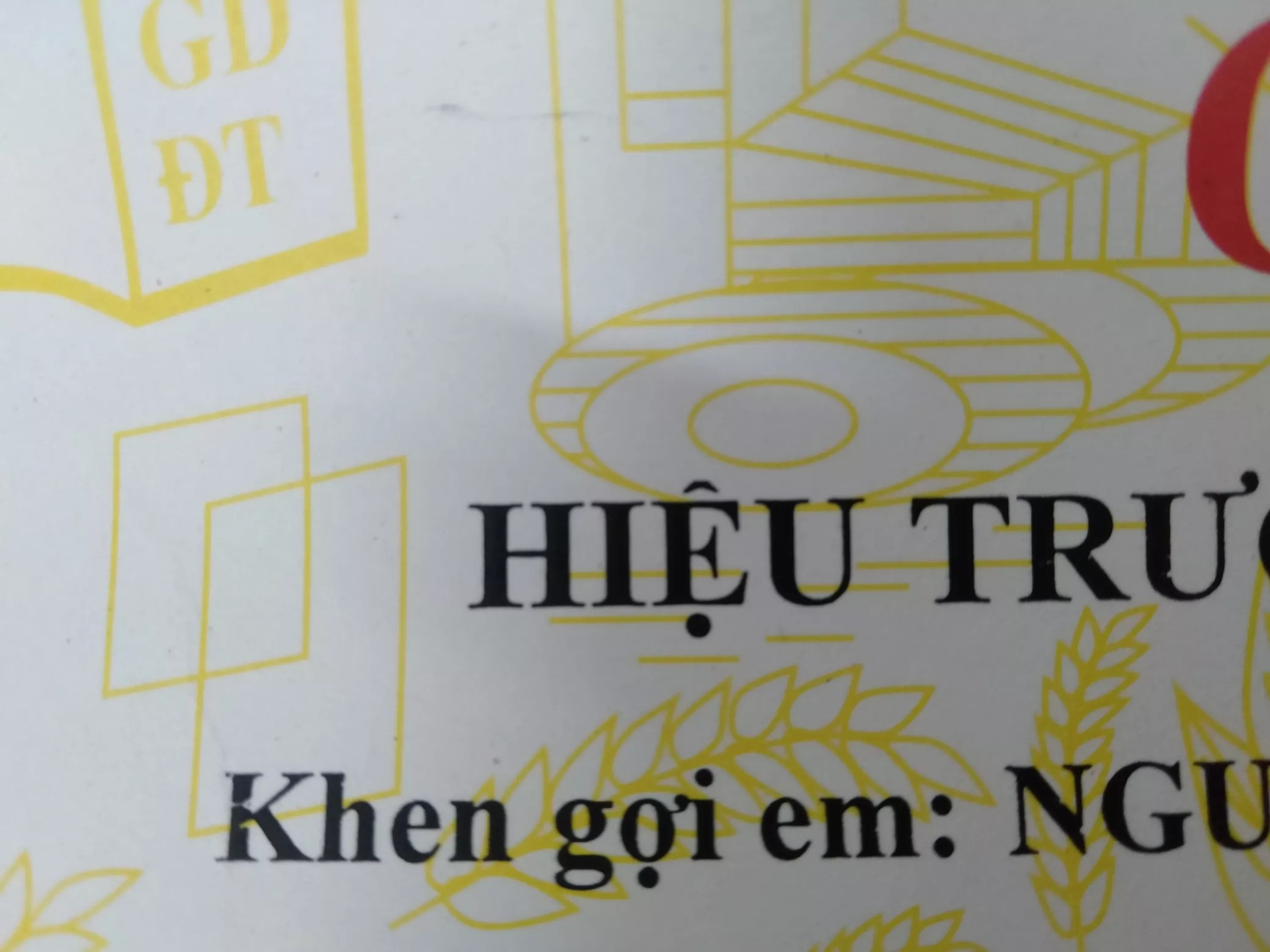 Nhà trường vừa khen