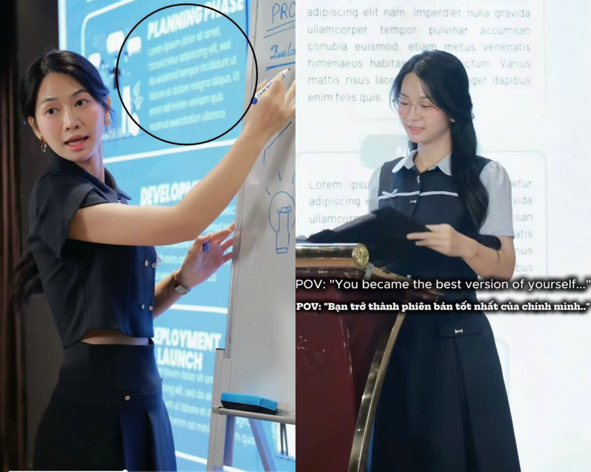 Dễ nhìn thấy cụm từ