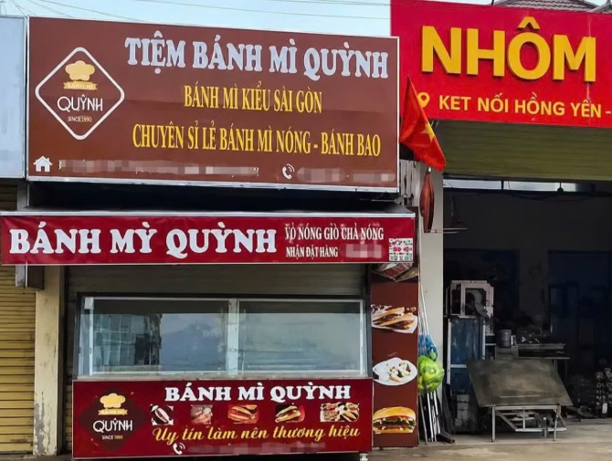 Cơ quan chức năng xử phạt 80 triệu đồng và đình chỉ hoạt động 3 tháng đối với hai cơ sở của tiệm bánh mì Quỳnh (Ảnh: Báo Tiền Phong)