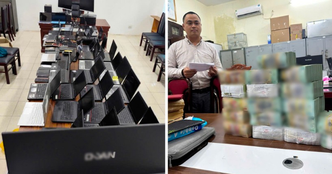 Tang vật bị thu giữ trong vụ án (Ảnh: CATPHN)
