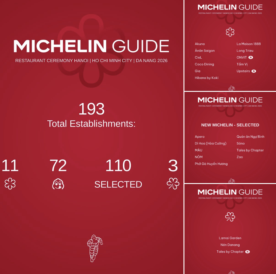 MICHELIN đang thể hiện cách nhìn ngày càng rộng mở hơn với bức tranh ẩm thực Việt