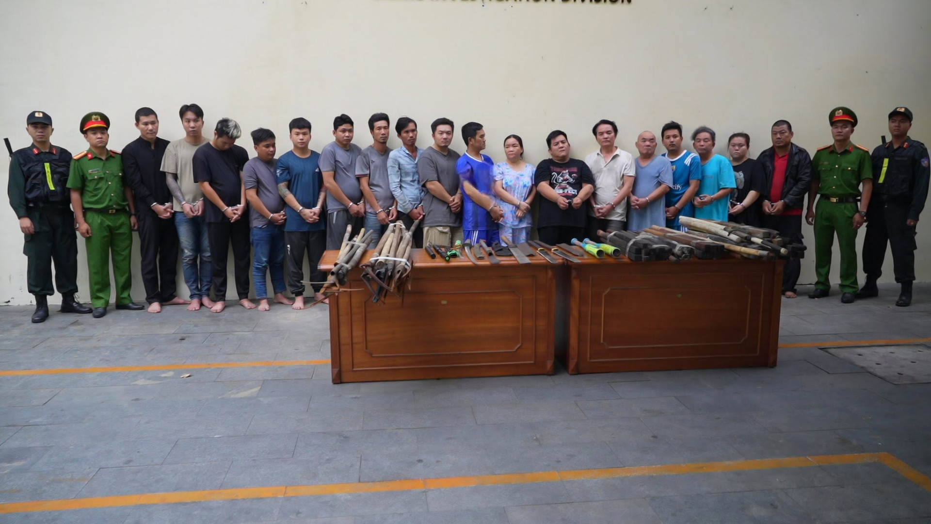 Các đối tượng trong vụ án. Ảnh: Công an Thành phố Hồ Chí Minh.