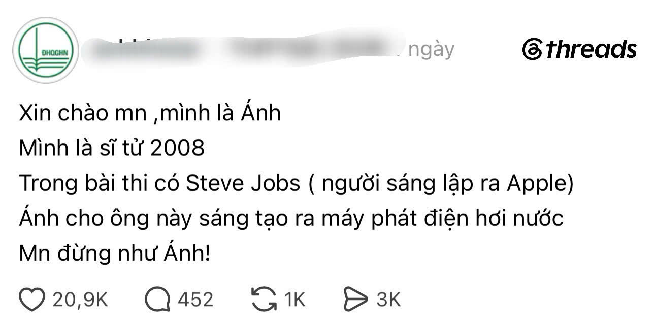 Những chia sẻ đang gây xôn xao MXH của các sĩ tử năm nay (Ảnh: Theard)