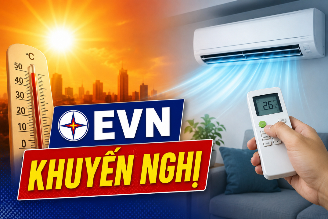 Trời nóng như đổ lửa, EVN nhắc người dân NHỚ NHƯ IN 5 số trước khi bật điều hòa để vừa mát vừa tiết kiệm
