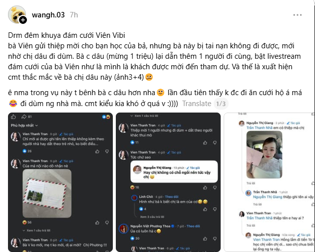Sau đám cưới, bất ngờ xuất hiện những thông tin tranh luận 