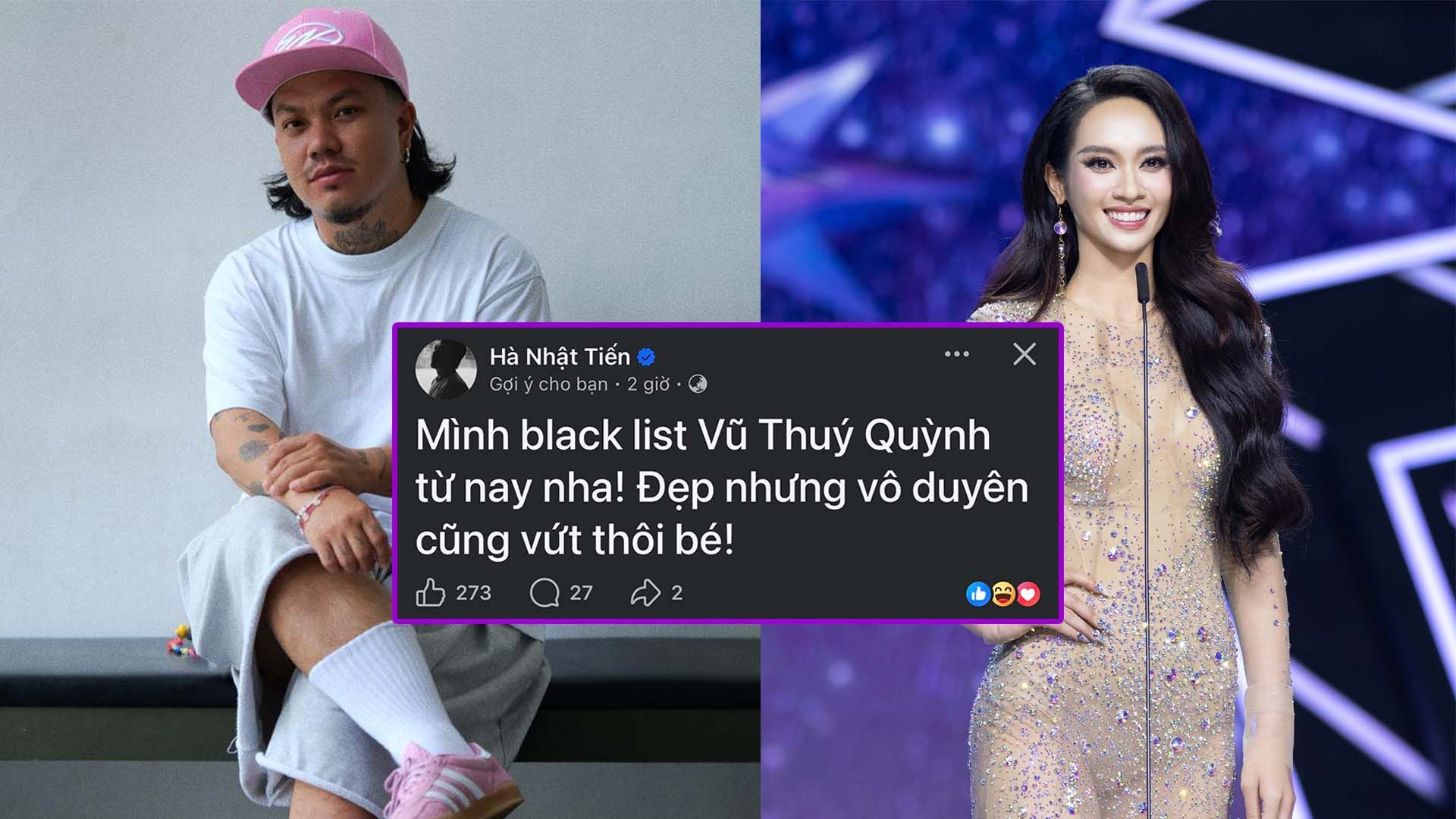 Hà Nhật Tiến không ngại đưa Á hậu Vũ Thúy Quỳnh vào 
