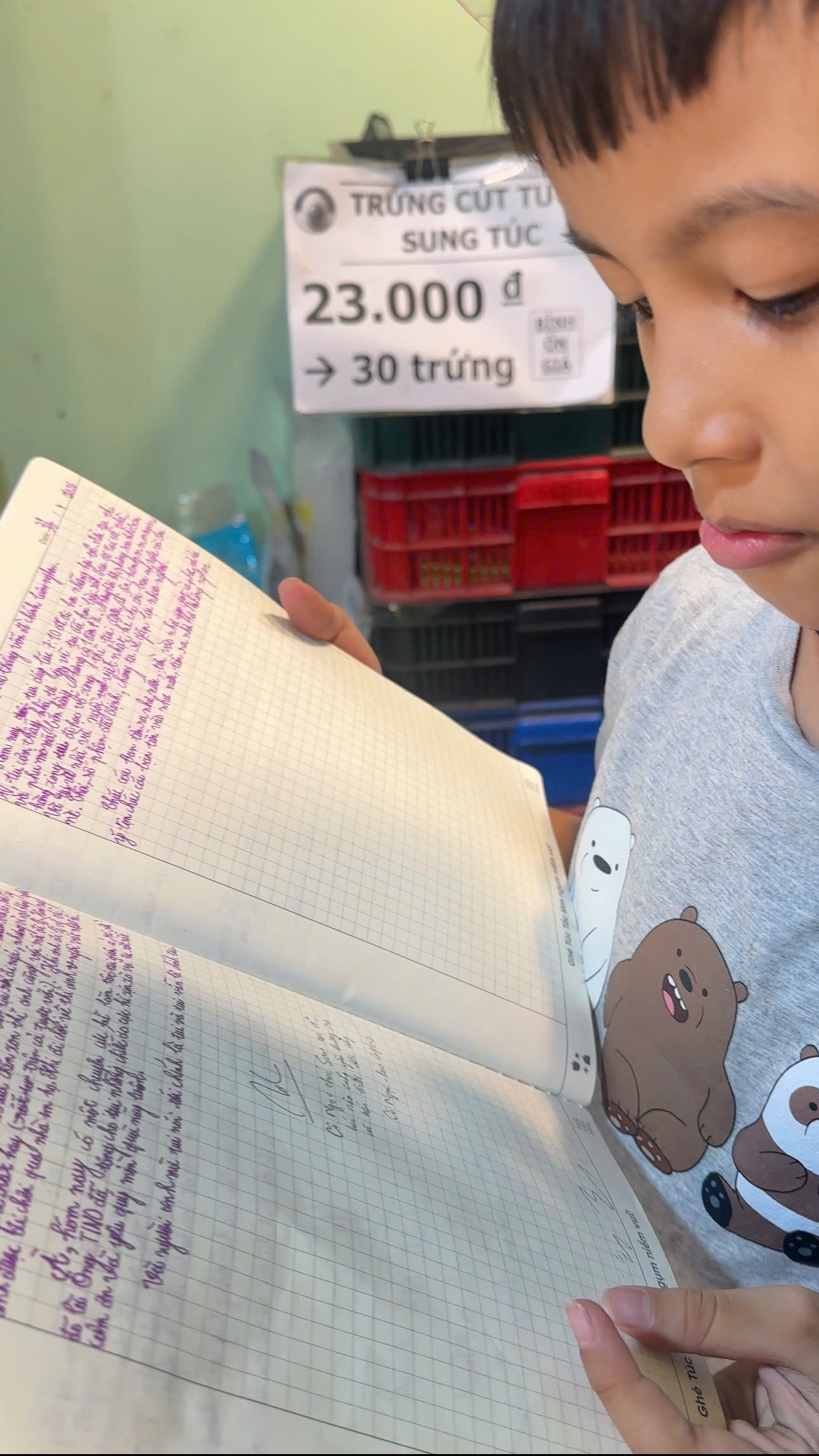 Đằng sau tiếng rao bằng thơ g&acirc;y sốt mạng x&atilde; hội của cậu b&eacute; 9 tuổi b&aacute;n trứng phụ mẹ- Ảnh 6.