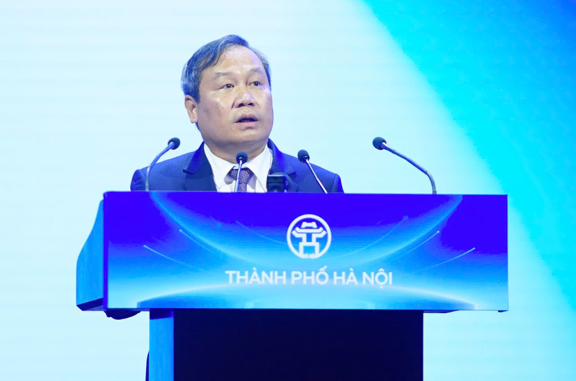   Đồng chí Vũ Đại Thắng - Chủ tịch Ủy ban nhân dân thành phố Hà Nội tại Hội nghị Công bố Quy hoạch Thủ đô Hà Nội tầm nhìn 100 năm và Xúc tiến đầu tư năm 2026  