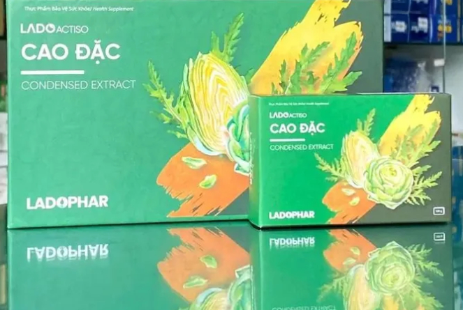 Sản phẩm cao đặc Actisô do Công ty Cổ phần Dược Lâm Đồng (Ladophar) sản xuất đang lưu hành trên thị trường (Ảnh: Báo Sài Gòn Giải Phóng)