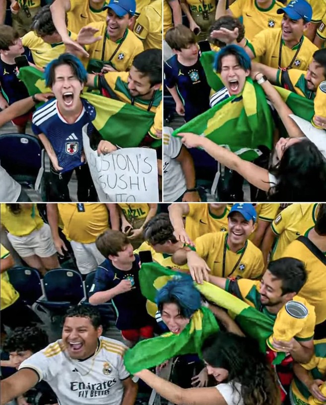 Sự thật CĐV Nhật gào khóc giữa người hâm mộ Brazil vì bị thua: Là streamer nổi tiếng, thú nhận chỉ đang diễn câu view