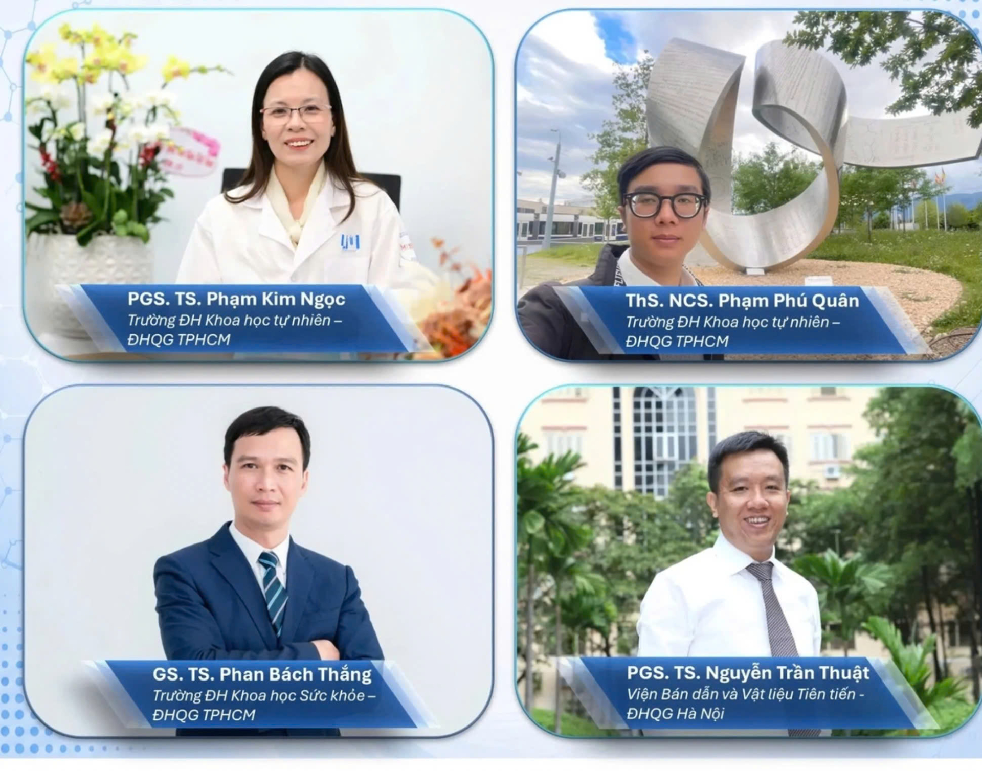 Chân dung 4 nhà khoa học