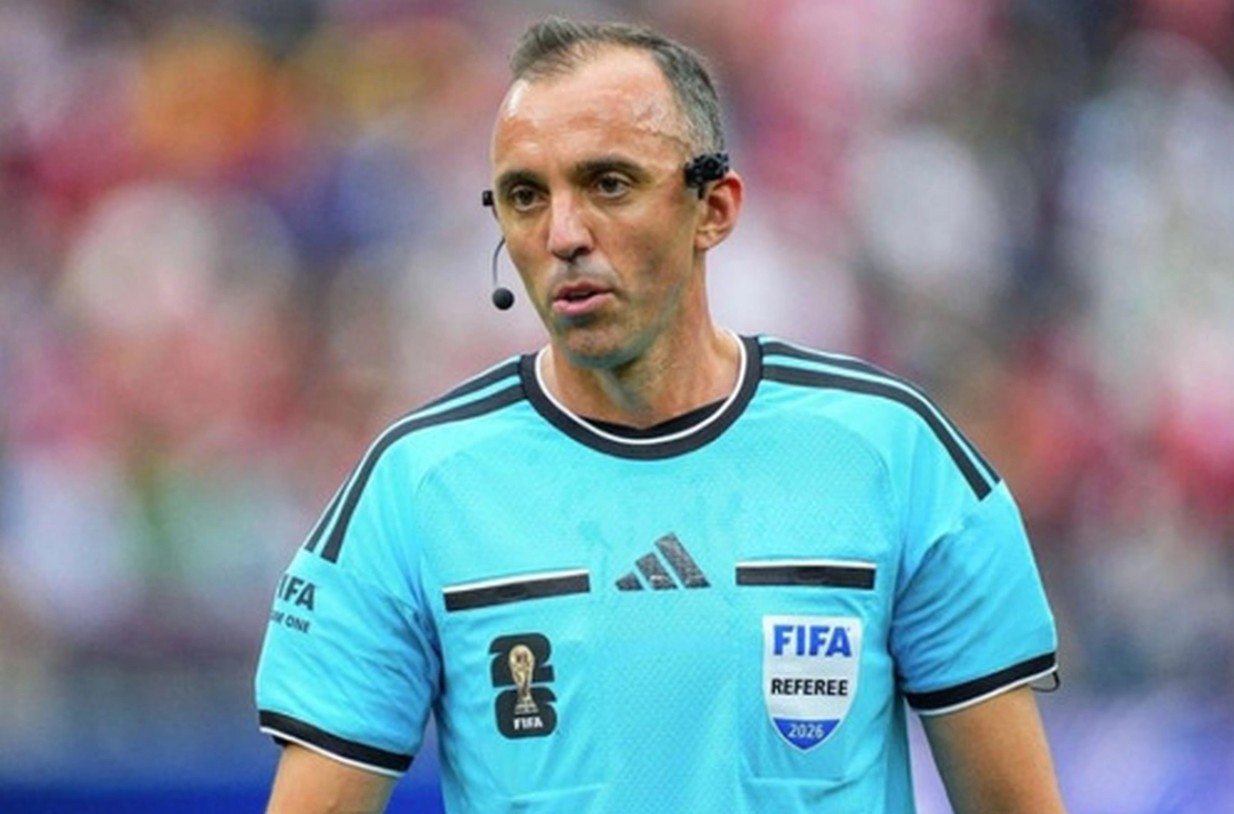 Trọng tài Joao Pinheiro người Bồ Đào Nha sẽ cầm còi trận tứ kết World Cup 2026 giữa Argentina và Thụy Sĩ
