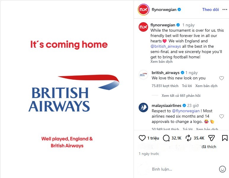 Norwegian Air đã giữ đúng lời hứa.