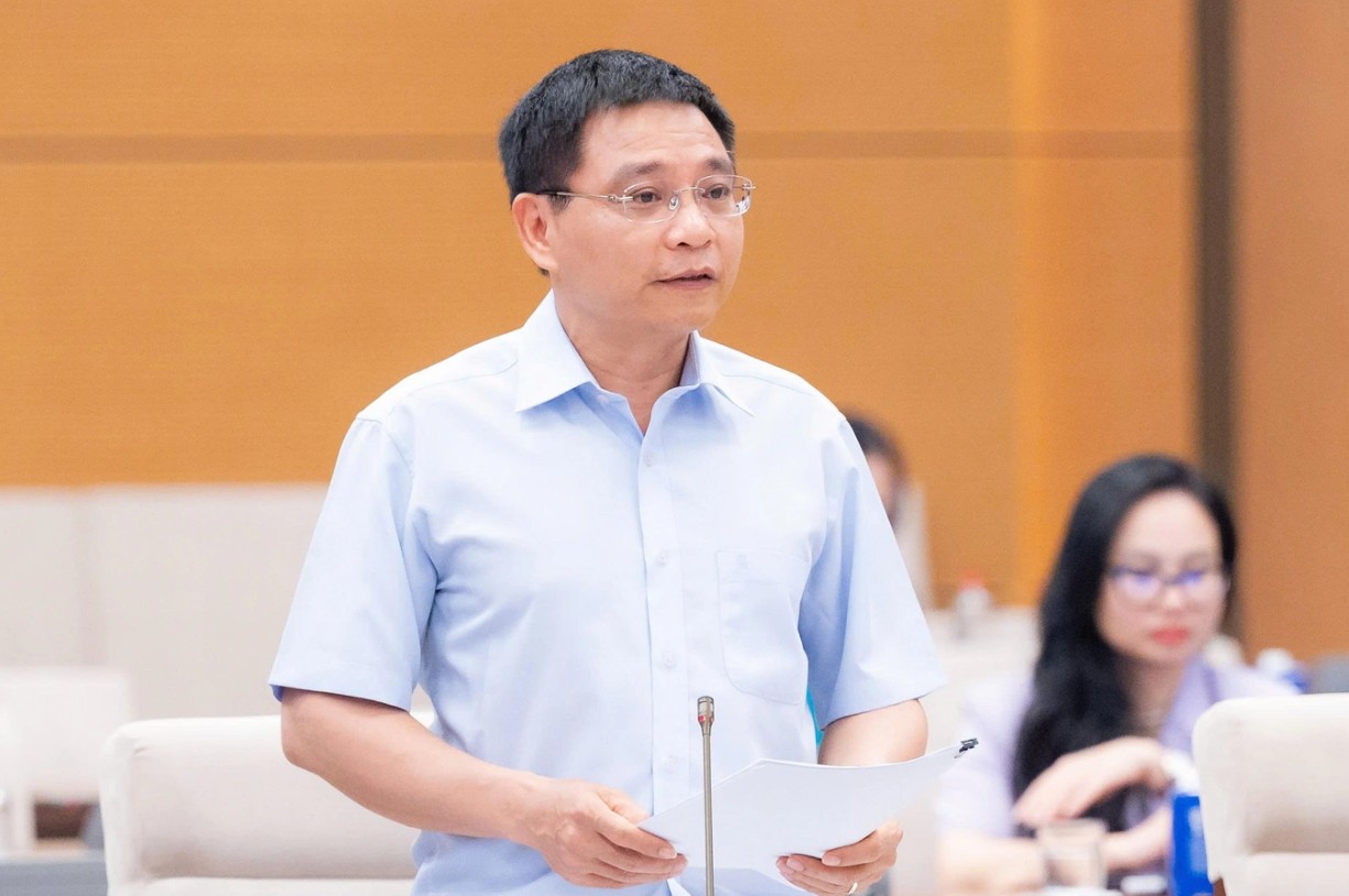 Phó Thủ tướng Nguyễn Văn Thắng phát biểu tại phiên họp - Ảnh: Quốc hội