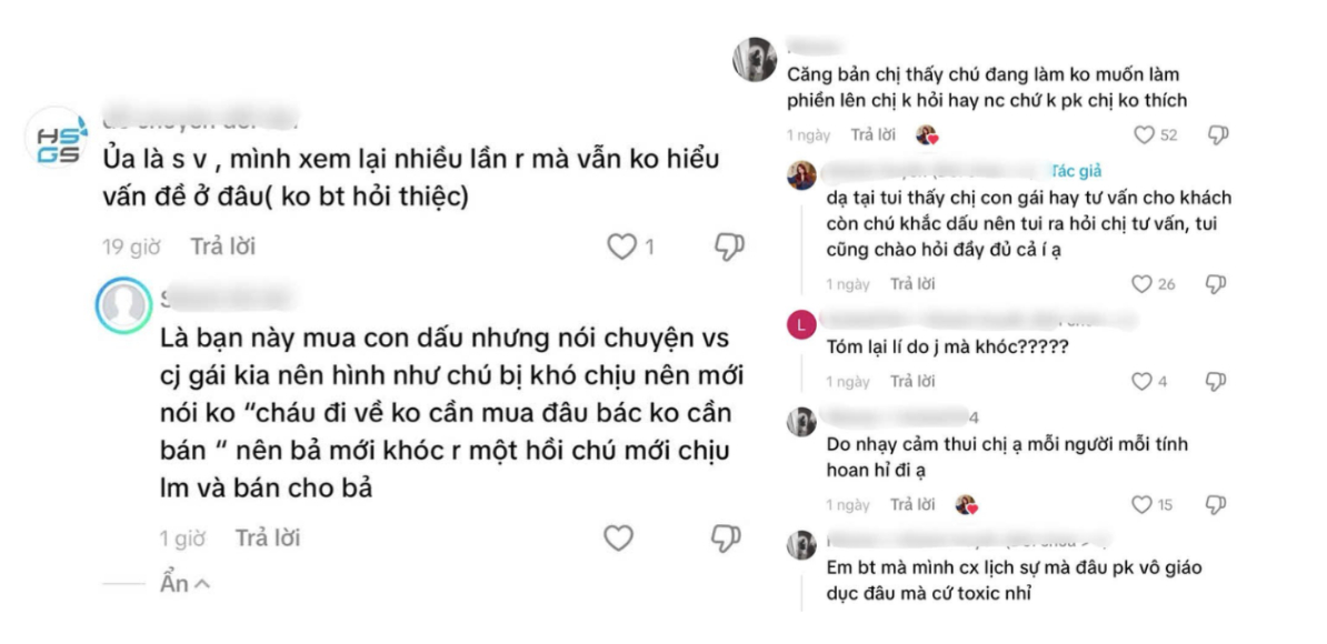 Những bình luận với nhiều chia sẻ trên MXH (Ảnh: Tiktok)