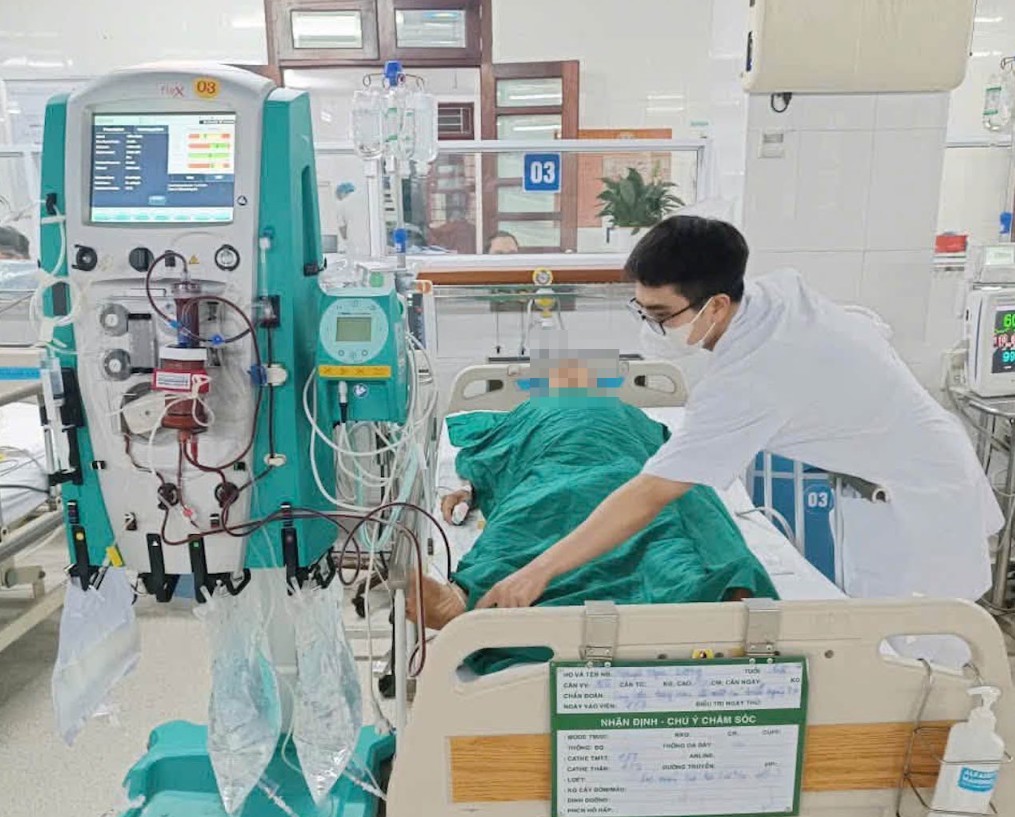 Bệnh nhân hiện đã qua cơn nguy kịch - Ảnh: BV