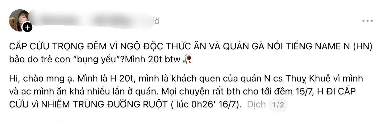 Bài đăng đang gây xôn xao MXH (Ảnh: Threads)