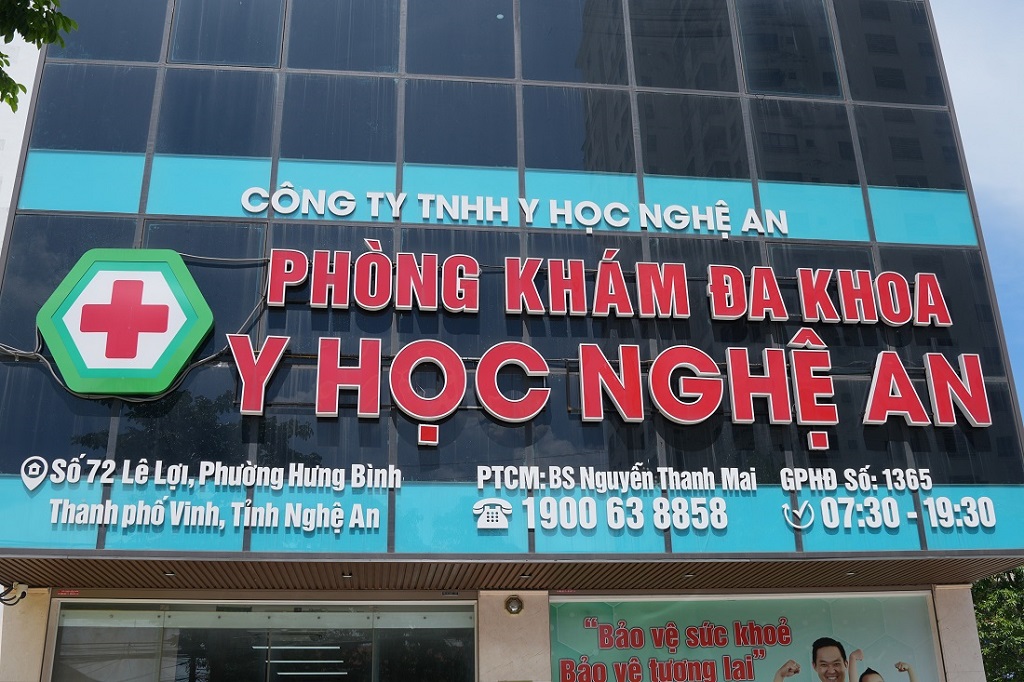 Hiện trường Phòng khám đa khoa Y học Nghệ An - Ảnh: CACC