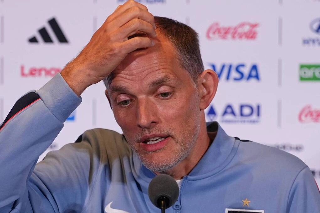 Tuyển Anh được dẫn dắt bởi Thomas Tuchel - HLV người Đức.