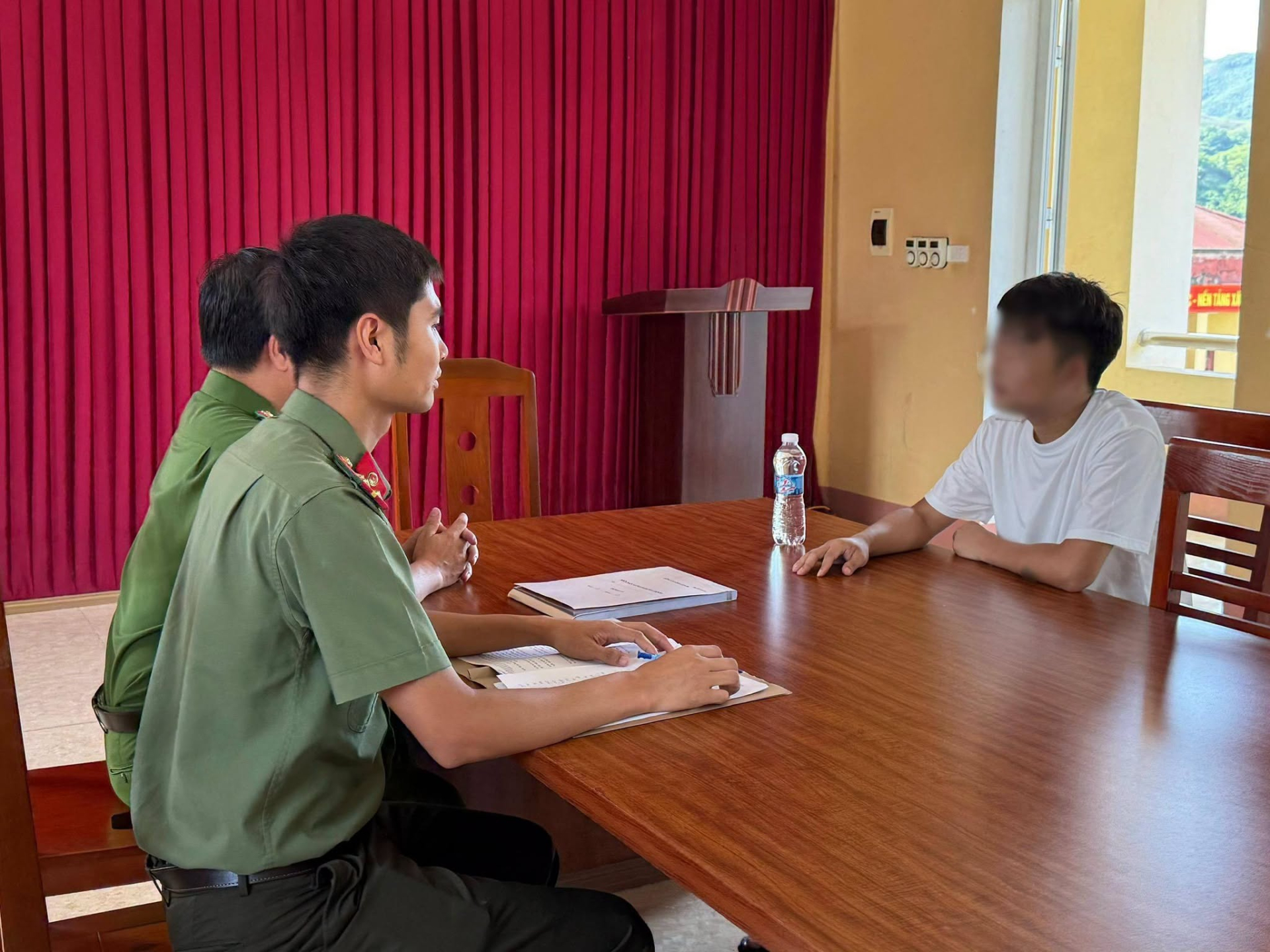Làm việc với cơ quan công an, L.M.C thừa nhận mình là người đưa ra phát ngôn trên.