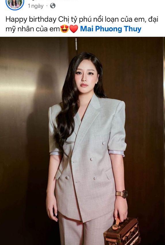 Ngày mai 6/8 là sinh nhật của Mai Phương Thúy - Ảnh chụp màn hình