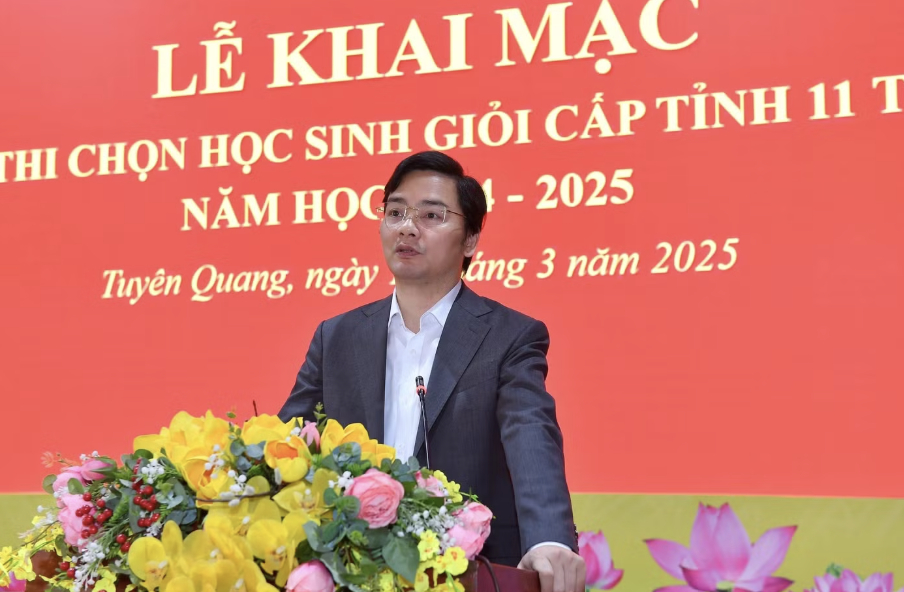 Ông Vũ Đình Hưng - Giám đốc Sở Giáo dục và Đào tạo tỉnh Tuyên Quang. (Ảnh: Báo Tuyên Quang)