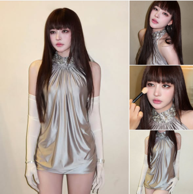 Những hình ảnh mới của nữ ca sĩ khiến nhiều người bất ngờ, thậm chí khó nhận ra cô với diện mạo quen thuộc trước đây (Ảnh: FBNV)
