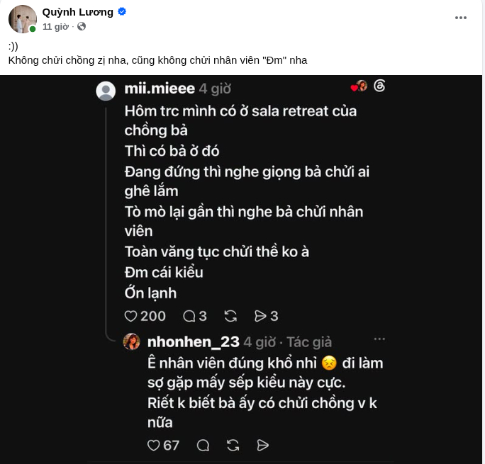 Nữ diễn viên đọc bình luận về thái độ của bản thân và đưa ra phản hồi chính thức để mọi người có cài nhìn đúng về câu chuyện (Ảnh: chụp màn hình)