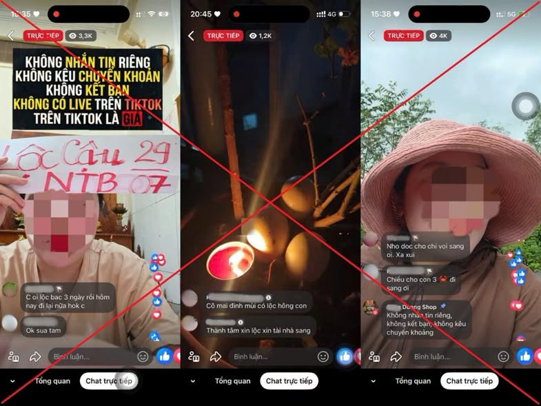 Các đối tượng livestream 