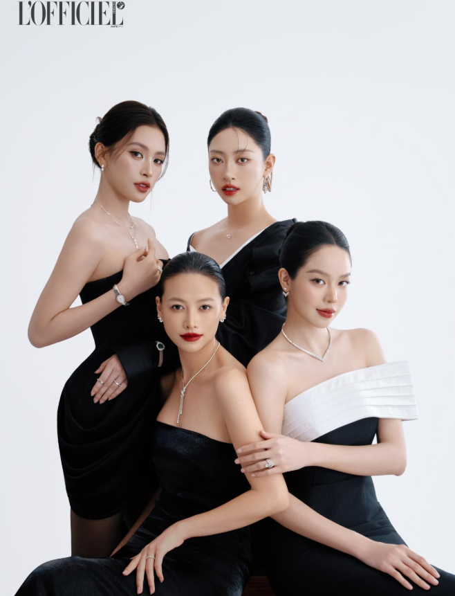 4 nàng hậu cùng khoe sắc trên trang bìa L’OFFICIEL Vietnam