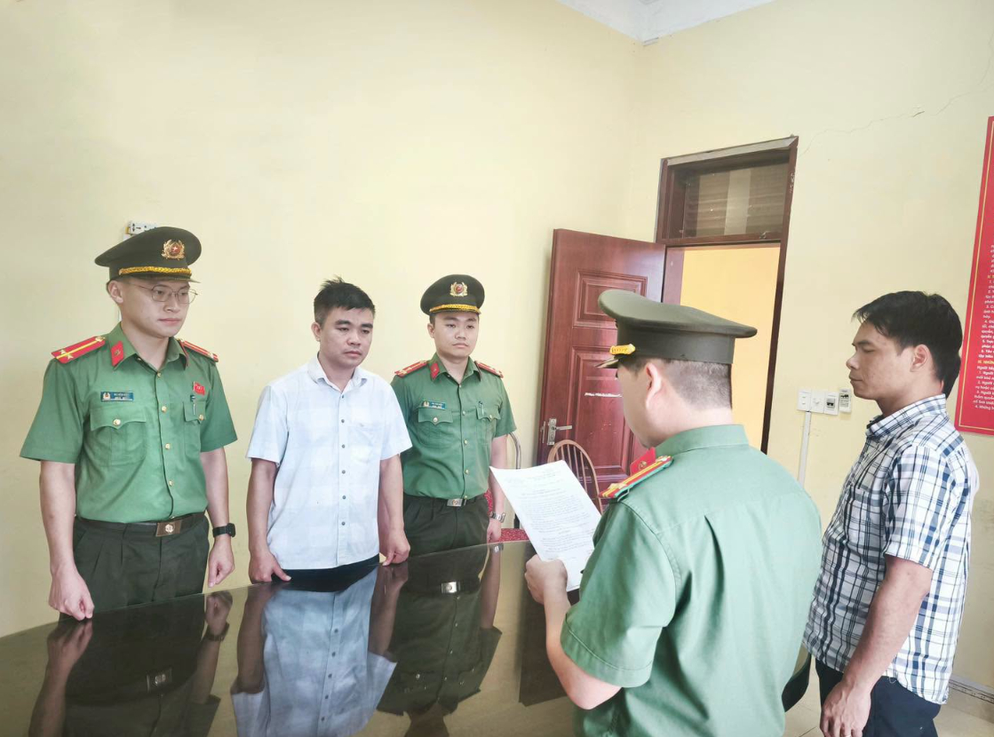 Nguyễn Văn Năm bị khởi tố, bắt tạm giam (Ảnh: Công an tỉnh Tuyên Quang)