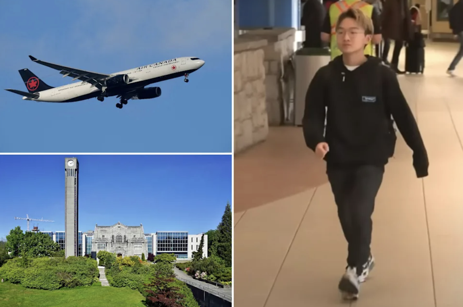 Tim Chen, sinh viên năm cuối ngành kinh tế tại Đại học British Columbia, bay từ Calgary đến Vancouver để tham dự các buổi học trực tiếp (Ảnh: Yahoo)