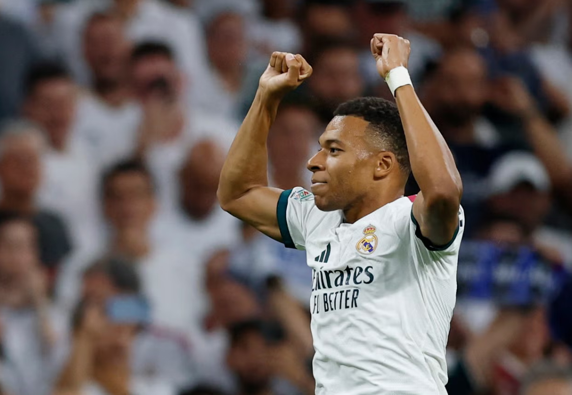 Kylian Mbappé xếp thứ 3 sau khi ghi 42 bàn cho Real Madrid mùa trước 