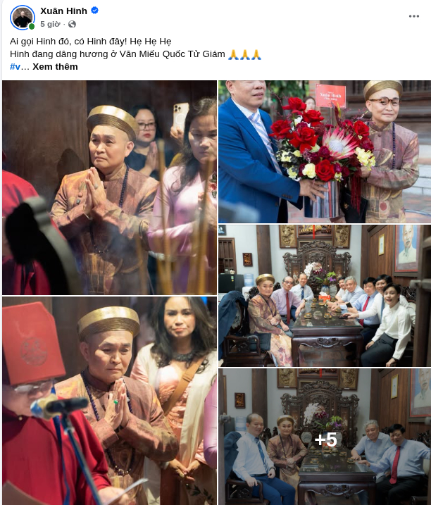 Hình ảnh mới nhất cho thấy Xuân Hinh vẫn xuất hiện bình thường trước công chúng. Những chia sẻ liên tiếp của ông cũng là thông tin trực tiếp để người hâm mộ hiểu rõ hơn về tình trạng sức khỏe hiện tại, thay vì dựa vào những nội dung chưa được xác thực trên mạng xã hội (Ảnh: FBNV)