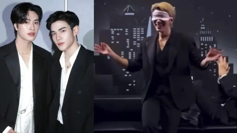 Hai diễn viên Thái Lan Gemini Norawit và Fourth Nattawat đang trở thành tâm điểm tranh luận sau khi đoạn video ghi lại màn trình diễn trong một chương trình truyền hình. Ảnh: Indiatimes