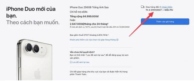 Khách hàng muốn nhận iPhone Duo đã phải chờ tới năm sau