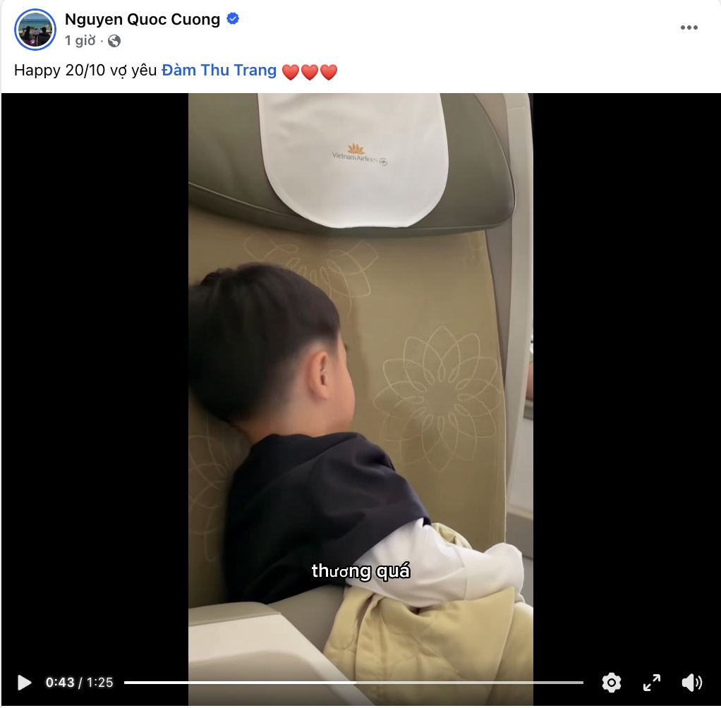 Động thái này tiếp tục thu hút sự chú ý của người theo dõi bởi cách nam doanh nhân thể hiện tình cảm dành cho gia đình trên mạng xã hội (Ảnh: Chụp màn hình FBNV)