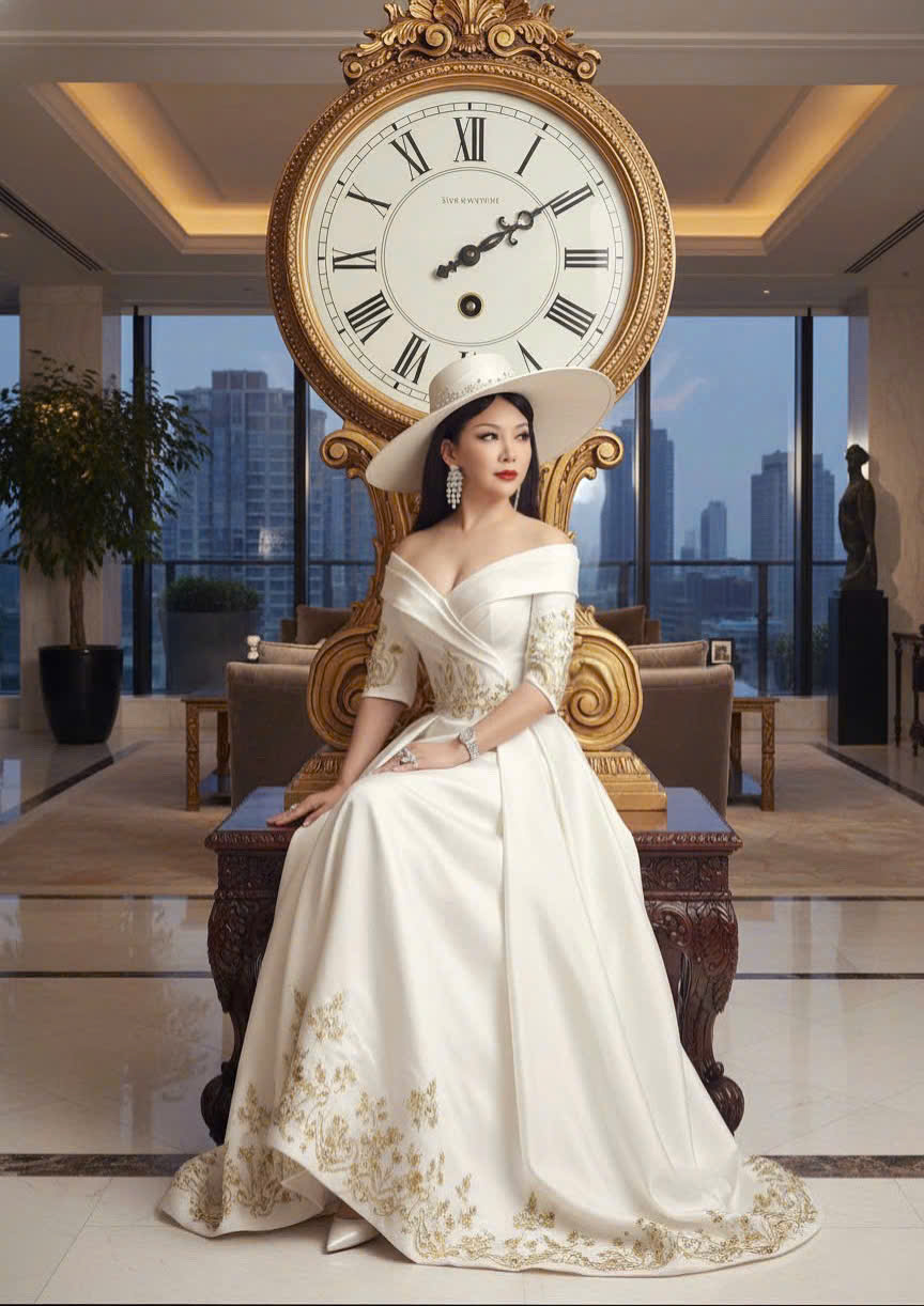   Quỳnh Paris chia sẻ với Phụ nữ Mới rằng, với chị, mỗi thiết kế là một cuộc đối thoại giữa quá khứ và hiện tại. Đó là khi lụa Việt Nam đứng cạnh những chất liệu thân thiện môi trường tiên phong, khi hoa văn dân tộc được đặt trên phom dáng quốc tế, khi tà áo dài không chỉ dành cho người Việt mà còn được bạn bè thế giới mặc lên như một cách tôn trọng văn hóa. Ảnh: NVCC  