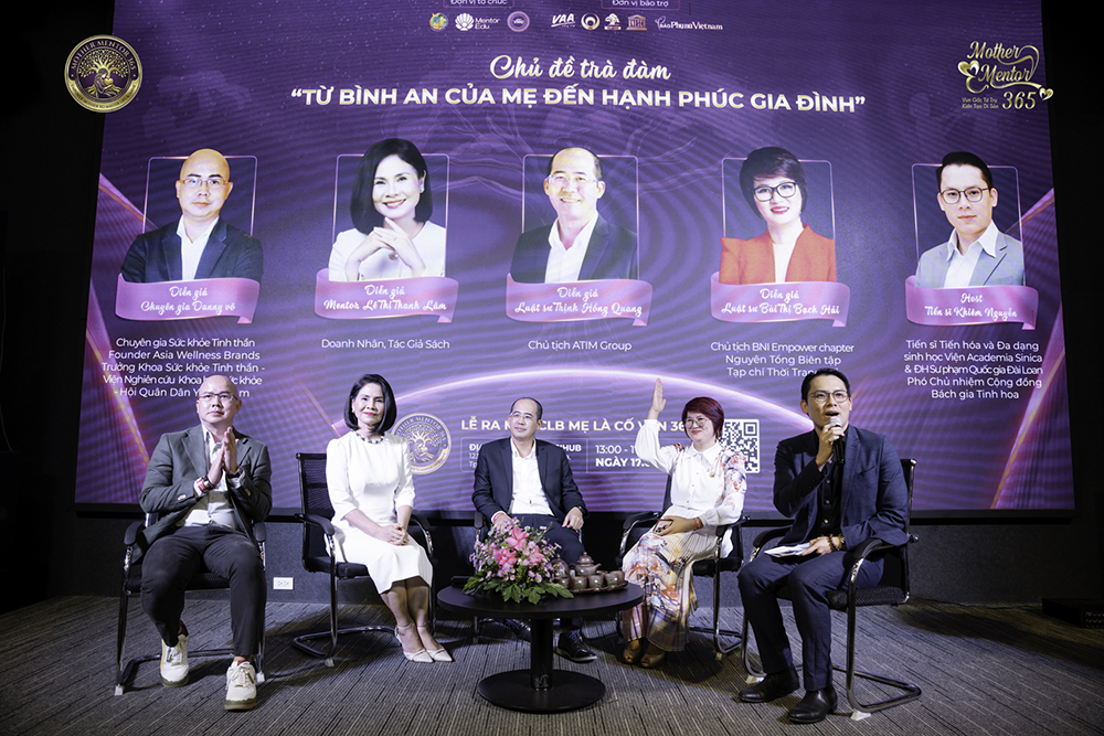 Phiên Trà đàm với chủ đề “Từ bình an của mẹ đến hạnh phúc gia đình” với sự góp mặt của các chuyên gia, diễn giả đầy uy tín