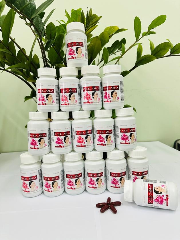 Sản phẩm viên nang mềm chứa collagen từ vảy cá và dầu giàu omega-3,6,9 từ hạt cây Sachi.