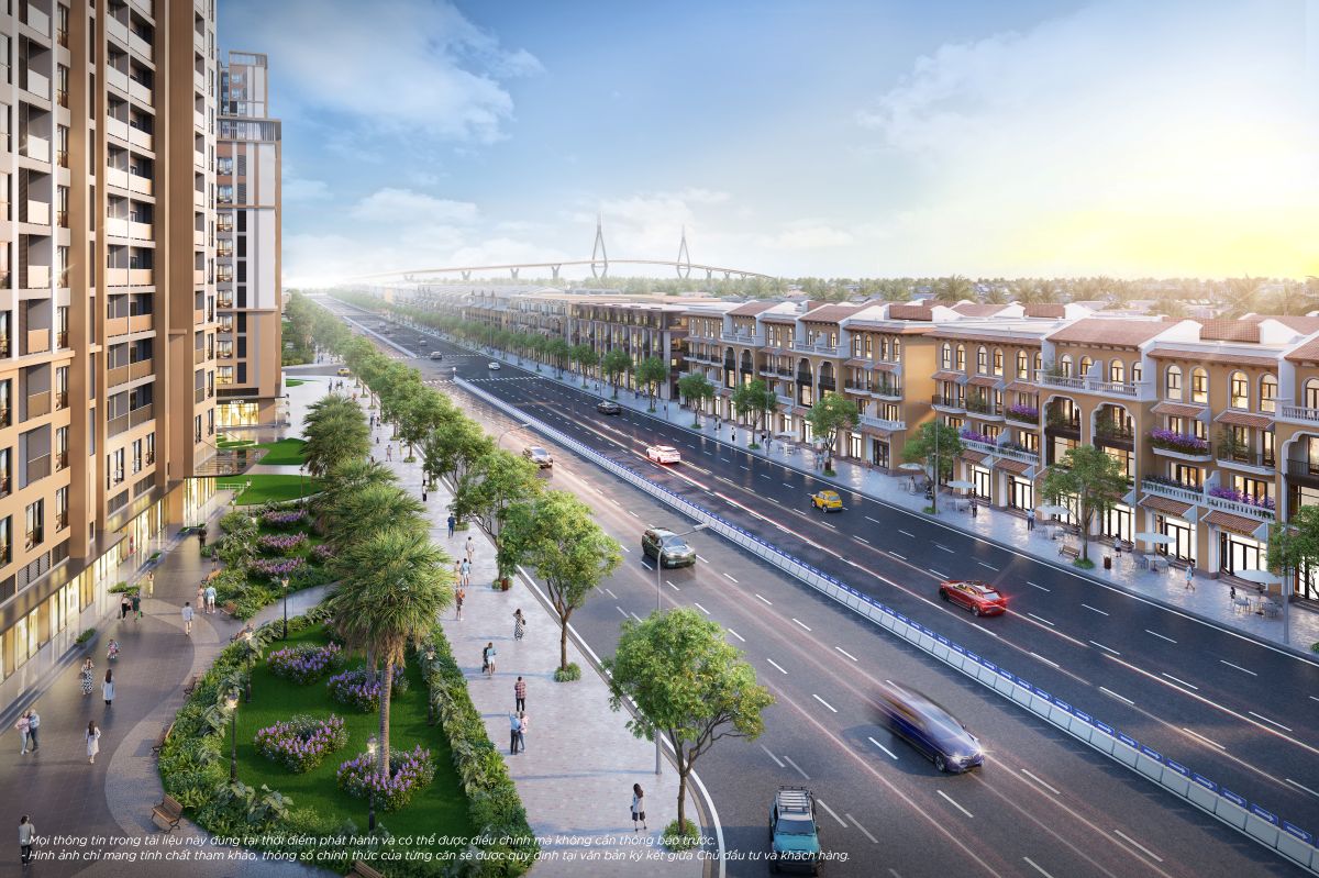 Diện tích khoảng 100m2 cùng mức giá cạnh tranh so với mặt bằng trung tâm tạo lợi thế rõ ràng cho nhà phố liền kề Boulevard Prime.