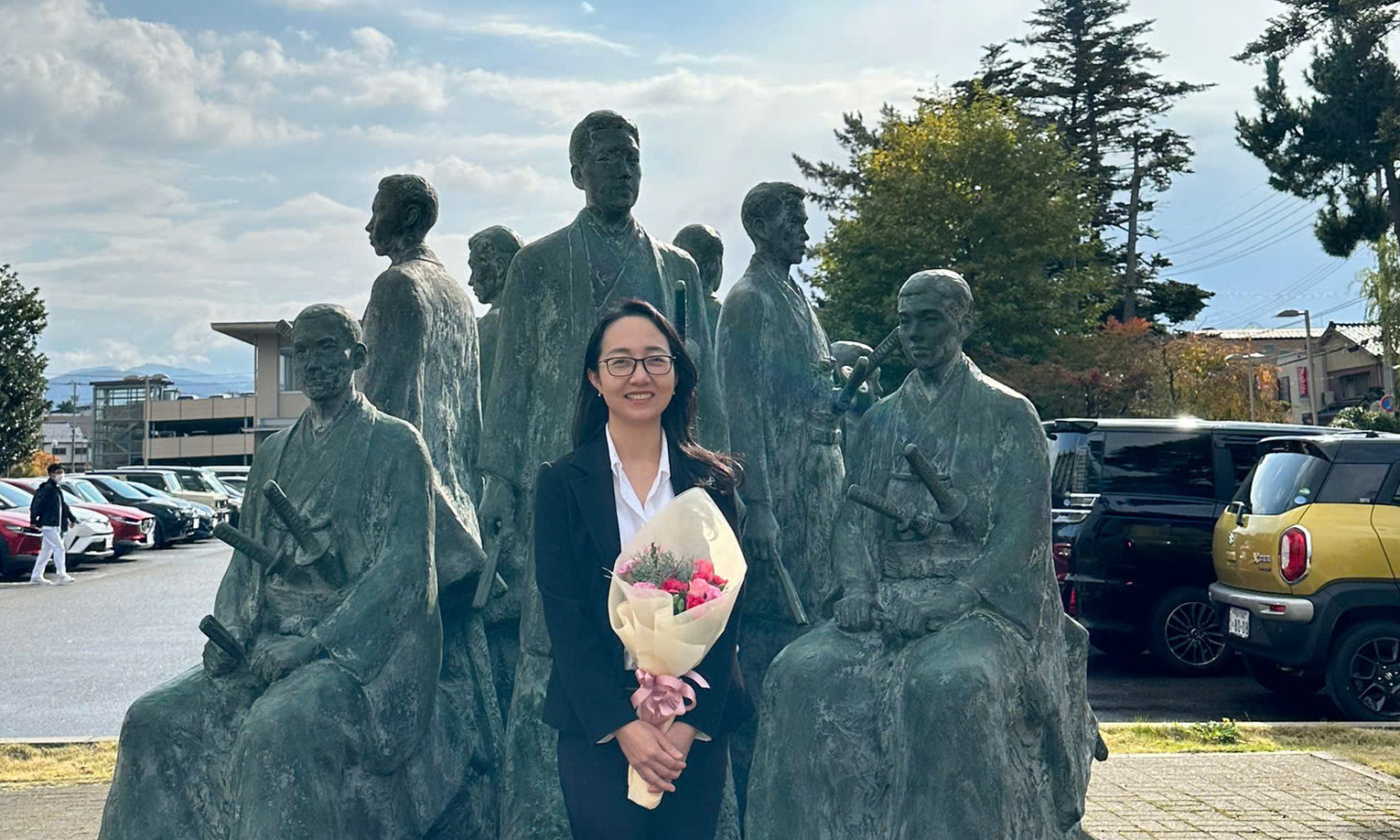 TS. BS Phạm Thị Lộc trong giai đoạn nghiên cứu tại Đại học Kanazawa (Nhật Bản), nơi chị tiếp cận các công nghệ chỉnh sửa gen và sinh học phân tử tiên tiến. Ảnh: NVCC